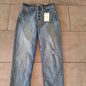 Whetherly PIERCE HIGH RISE STRAIGHT LEG Jeans size 25